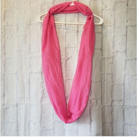 INFINITY SCARF Bright Pink Lightweight Classic Accessory - Picture 1 of 3